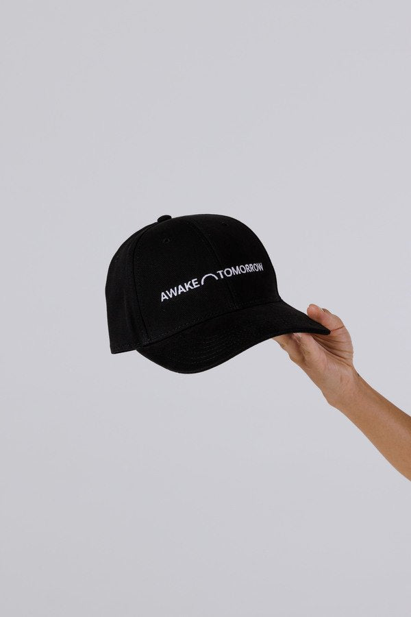 Awake Tomorrow Logo Cap, Black